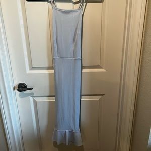 Pretty little thing Periwinkle backless dress